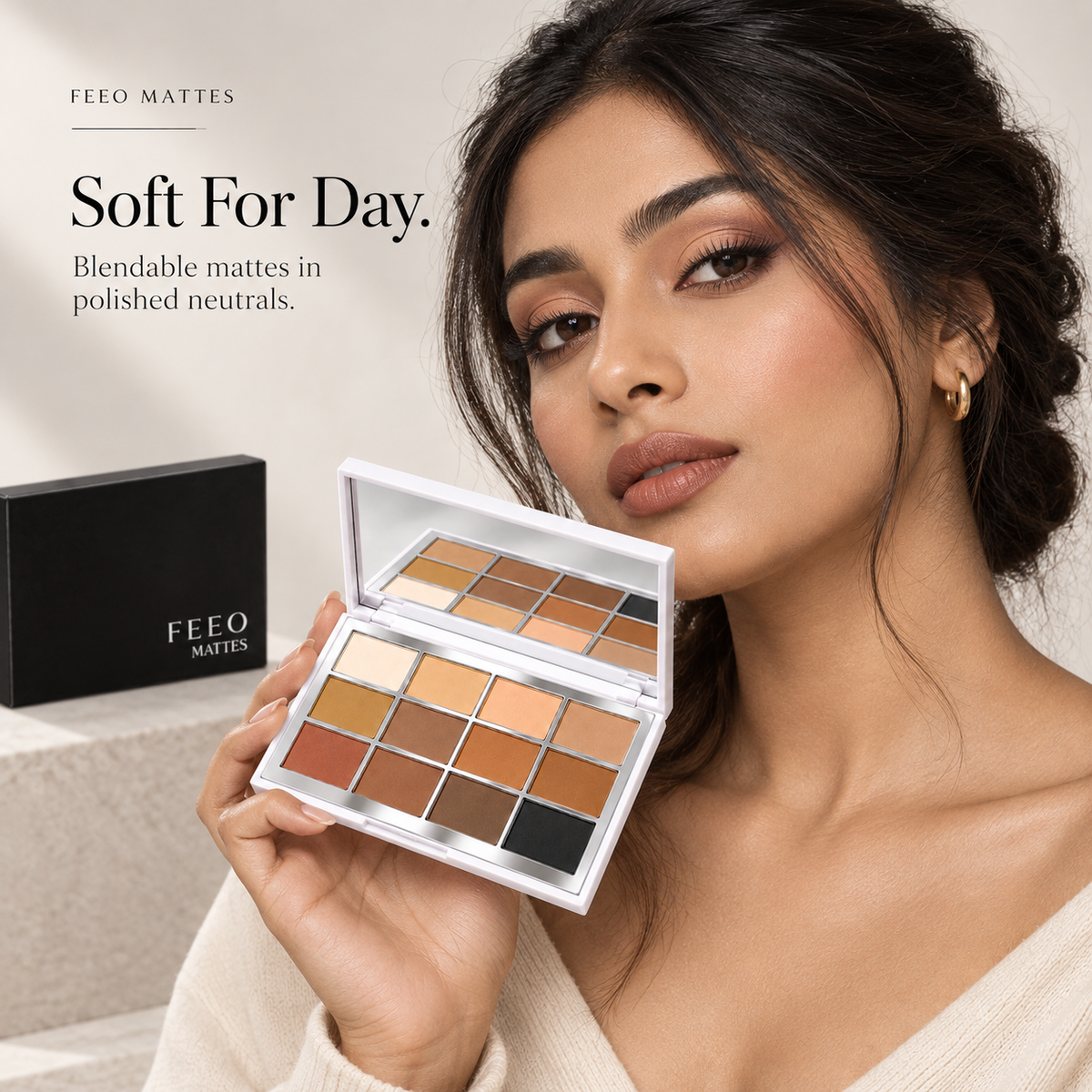 FEEO MATTES 12-Shade Eyeshadow Palette