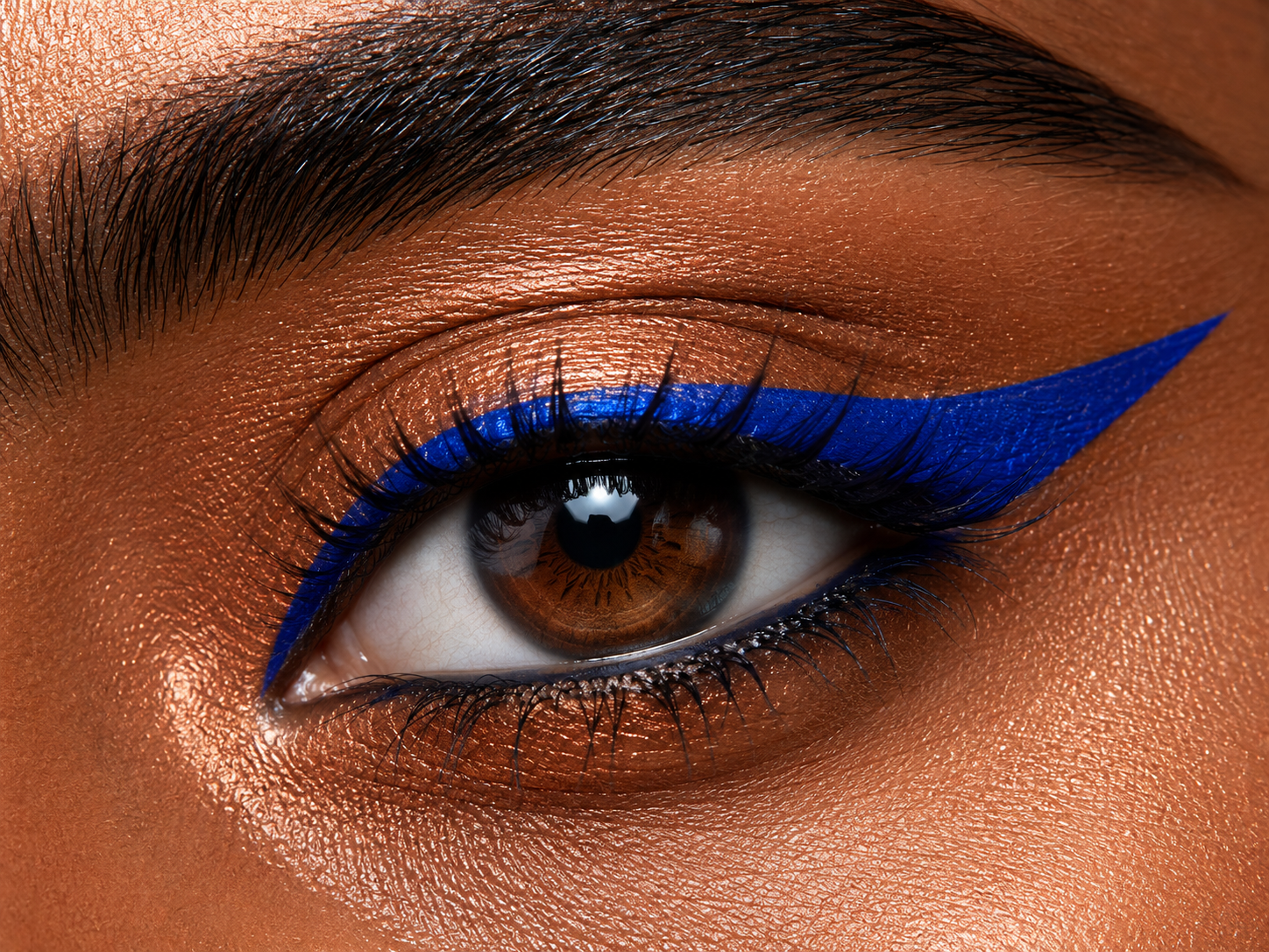 Royal Blue Smoke X kajal eye look